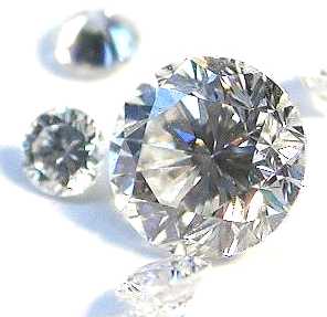 Loose round brilliant diamonds